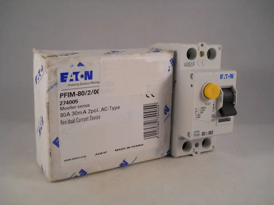 EATON MOELLER 누출 스위치 PFIM- 80 2/03 신