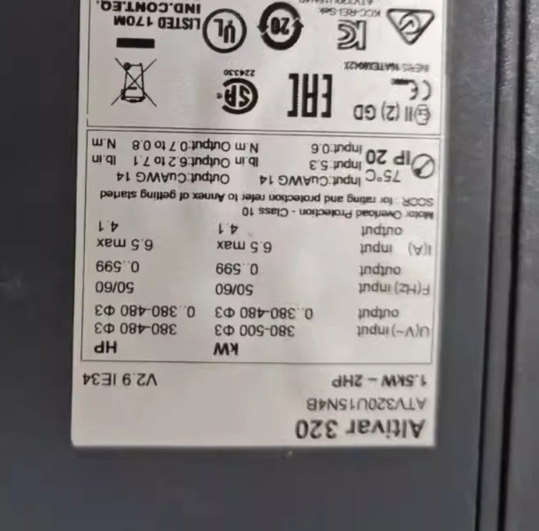 ATV320U15N4B ATV320U07N4B ATV320U75N4B ATV320U40N4B ATV320U22N4B XPSAC5121