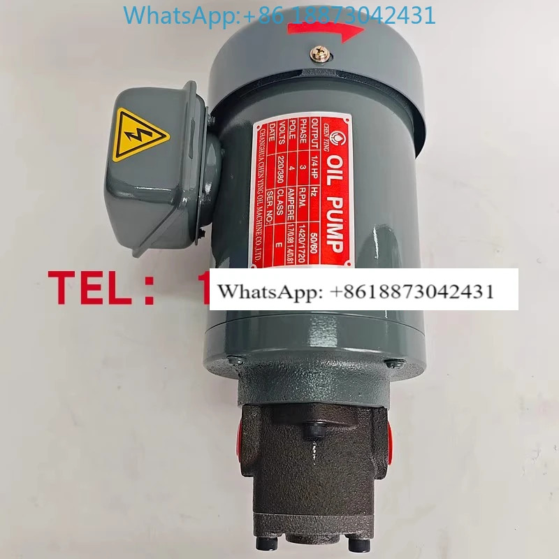 CHEN YING zhenrong 대만 지방 오일 펌프 모터 1/4hp호환 220V/380V 1/2 1/8hp호환.