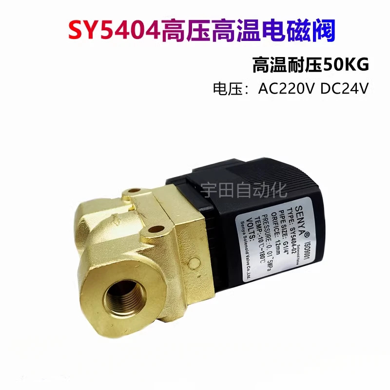 고압 솔레노이드 밸브 SY5404-02/03 SY5404-04AC220/DC24V 5MPA50KG 고온