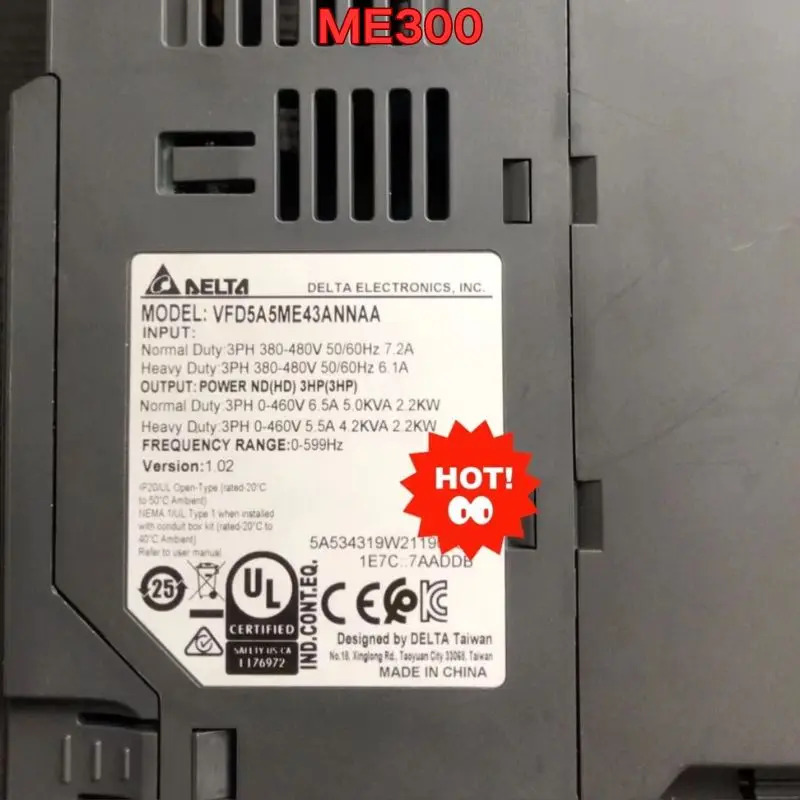 리퍼 델타 ME300 인버터 2.2KW 기능 정상
