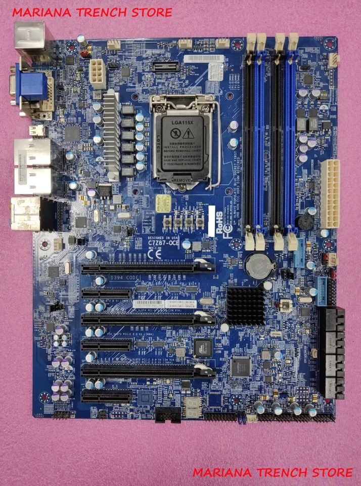Supermicro 데스크탑 PC 마더보드C7Z87-OCE LGA1150 4 세대 코어 i3 i5 i7 시리즈