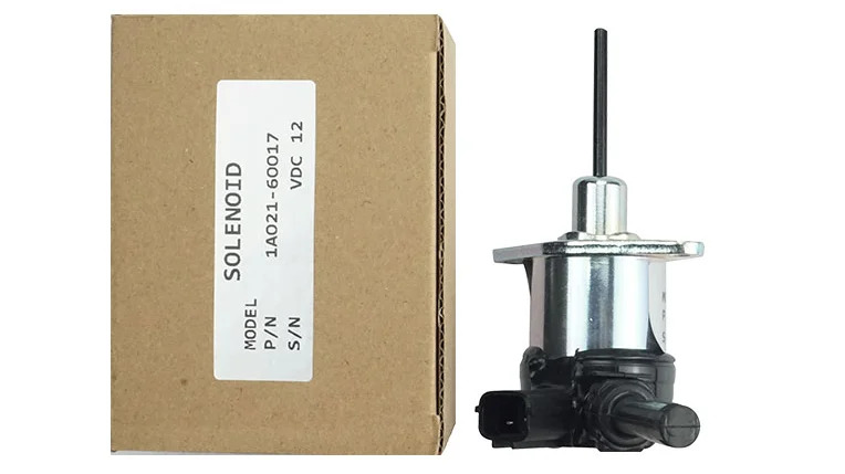 엔진 부품 차단 솔레노이드 밸브 1A021-60017 V2003 V2203 V2403 트랙터 12V