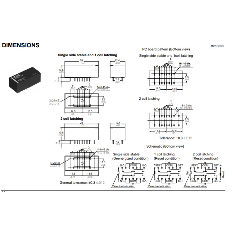 NAIS RF 4 GHz RM2-12V ARM201 신