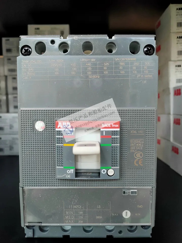 오리지널 ABB XT 시리즈 몰드 케이스 회로차단기 XT4L160x 20 32 40 50 63/80 3P 신