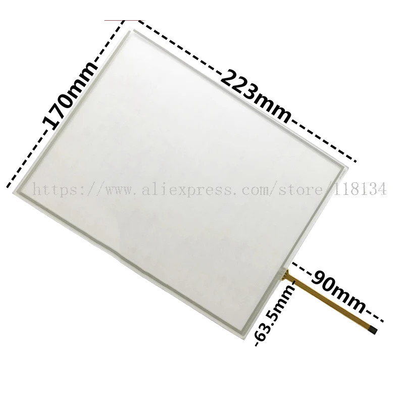 G104SN03 디지타이저 터치 패널 10.4 인치 223x170 22m x 170mm 4 와이어 패드 신