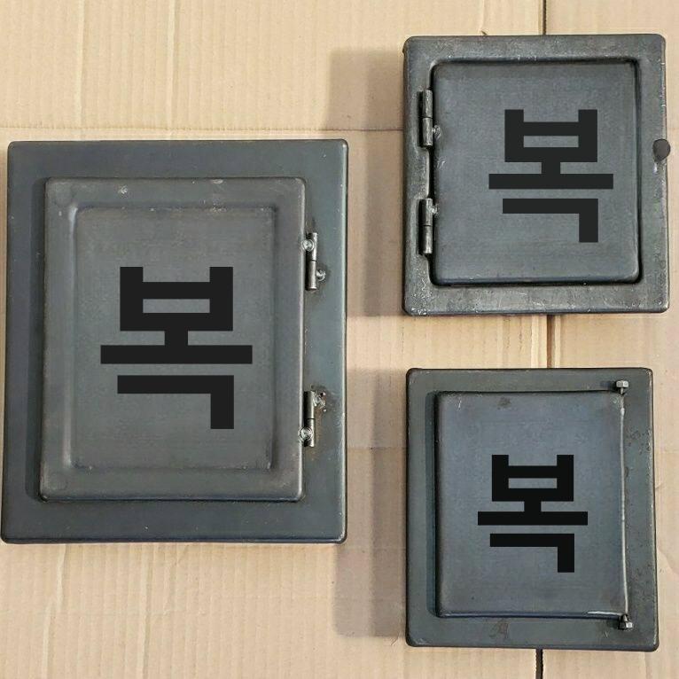 주철 화구덮개 캠핑 무쇠 방화문 장작난로 주물 뚜껑 스토브 도어 숯불 벽난로 화목 - 상세 이미지 3