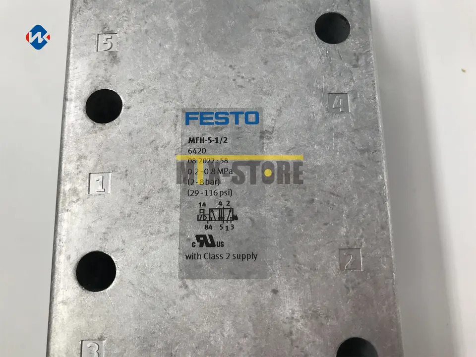 공압 방향 솔레노이드 작동 제어 밸브 Festo MFH-5-1 2 6420신