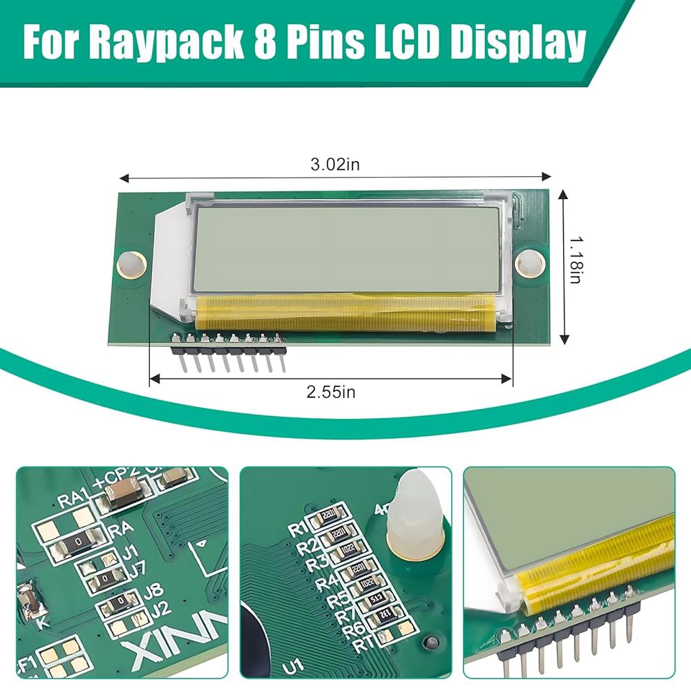 Raypak 디지털 히터 모델 206A 406A 185B 265B 335B 405B 266A 336A 207A 267A 337A 407A 풀 교체 부품용 미욜로 013640F LC - 상세 이미지 2