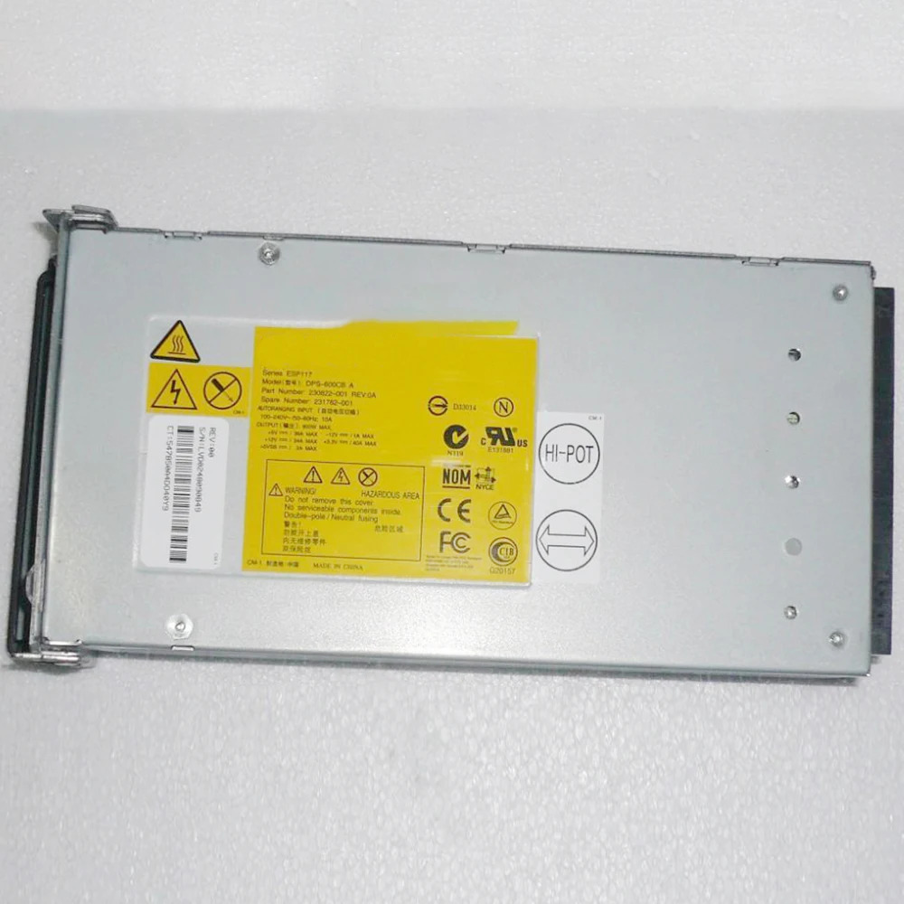 hp호환 ML570G2 ML530G2 서버 전원공급장치DPS-600CB A 231782 -001 230822 600W