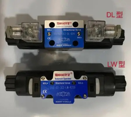 WANERF 솔레노이드 작동 방향 밸브 DSG-02-3C2-DL-R220 DSG-02-3C4-DL/LW-D24 DSG-02-3C3/3C6/2D2/3C5/3C60-DL/LW/R22