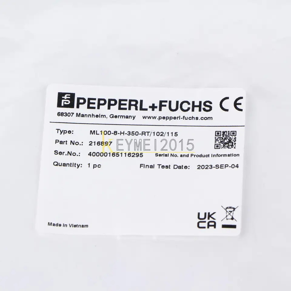 Pepperl Fuchs 센서 ML100-8-H-350-RT 102/115 216897신
