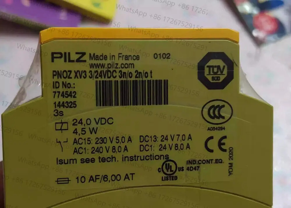 PILZ PNOZ XV3 3 24VDC 3n/o 2n/o t 안전 릴레이 774542