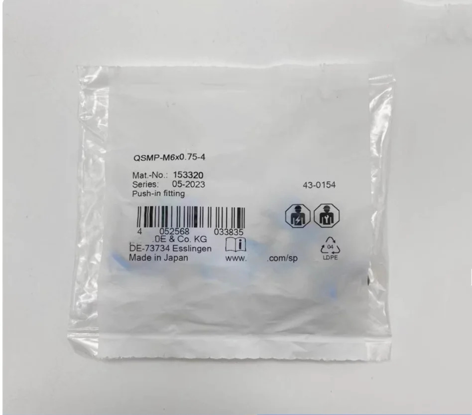 10pcs QSMP-M6X0.75-4 153320 QSMP-M8X0.75-6 153322 QSMP-M8X1.25-6 154434