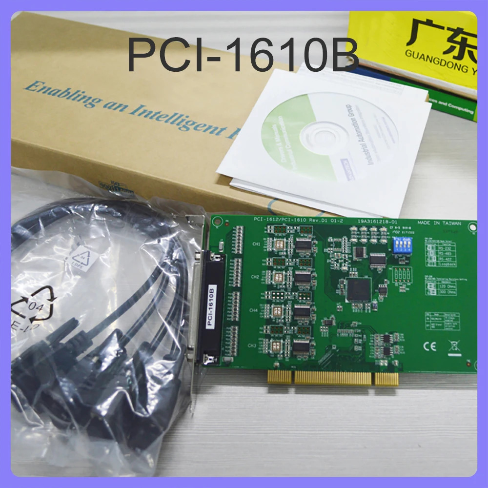 Advantech PCI-1610BDB9 케이블 절연 통신 카드 캡처 카드가 포함된 4포트 RS232