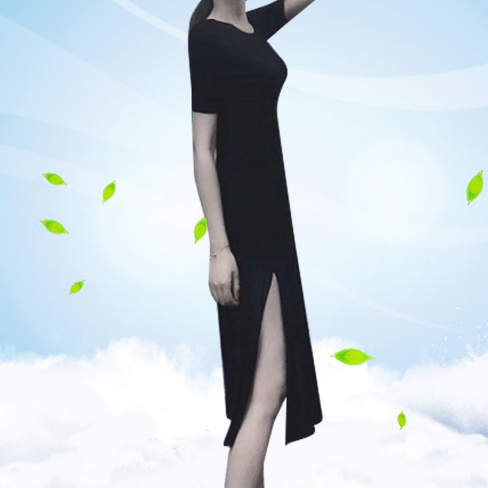 A라인 원피스 시원한 반팔 여름 플레어 루즈핏 편한 이너LACH4837015 - 상품 이미지