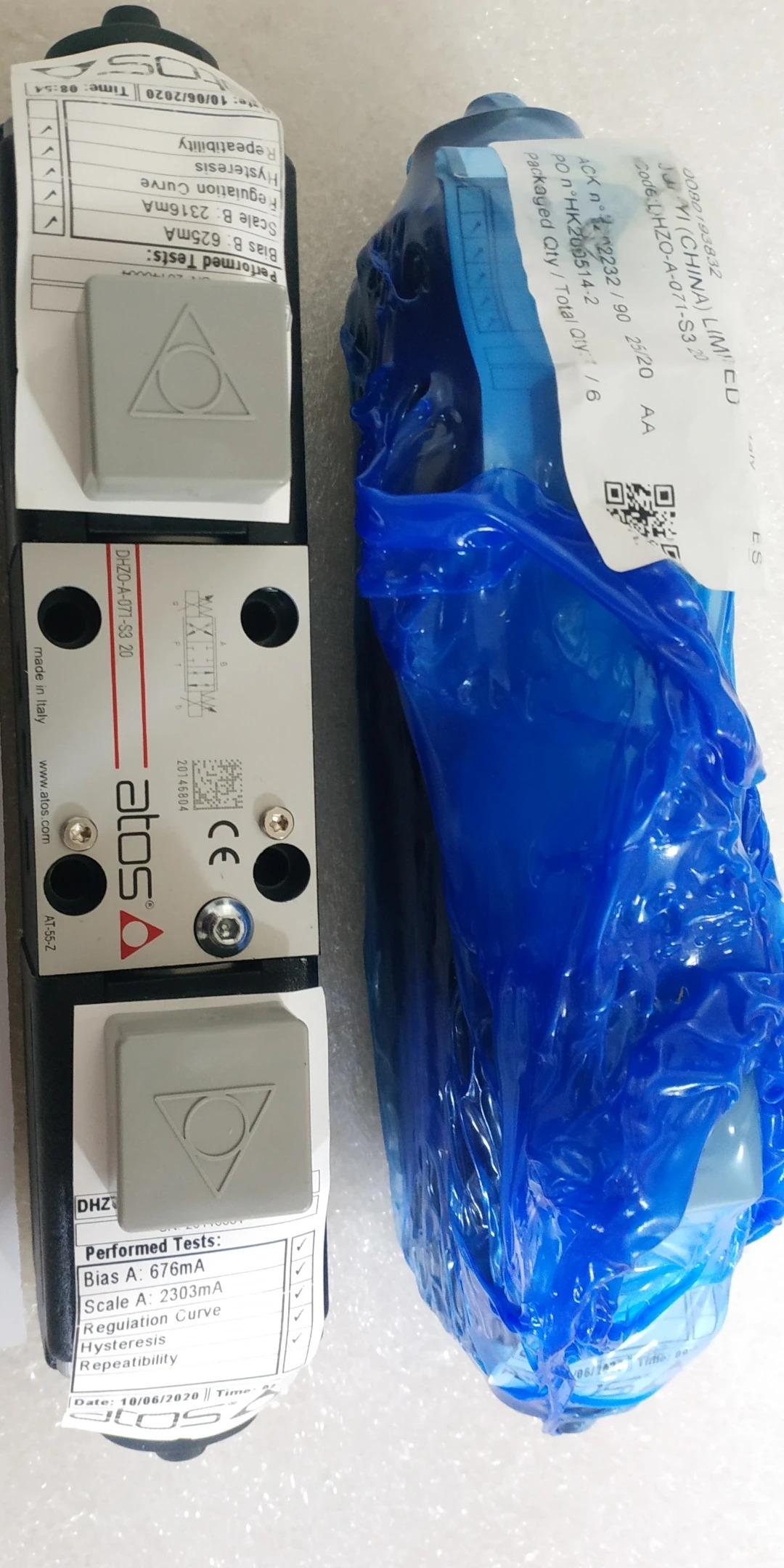 ATOS 비례 밸브 DHZO-A-071-S5 이탈리아산 20 DHZO-A-071-L5 DHZO-A-071-L3 DHZO-A-071-L1 DHZO-A-071-S3