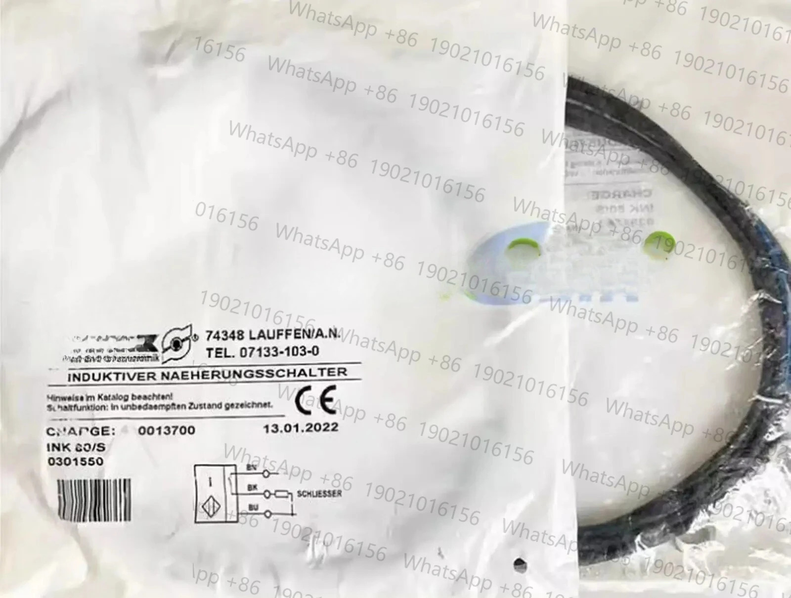 새 SCHUNK 스위치 센서 잉크 80/S 0301550