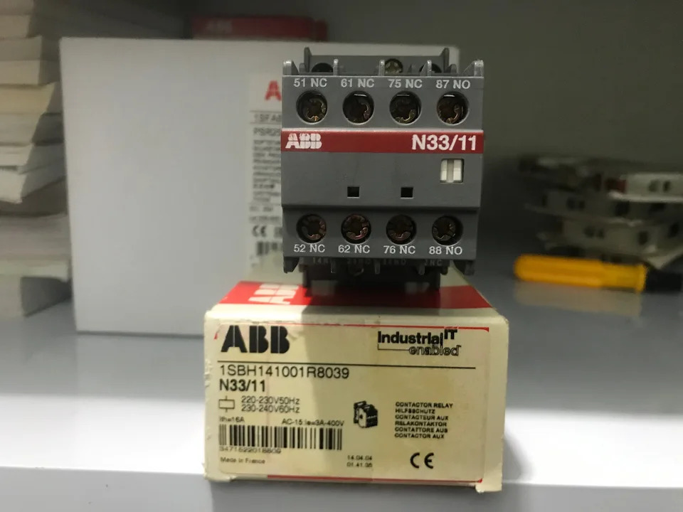 오리지널 ABB 접촉기 릴레이 N33 11 230V 690V 신