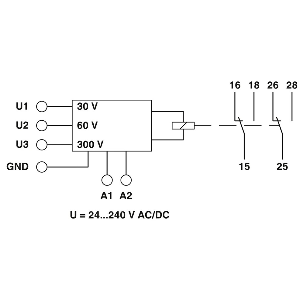피닉스 EMD-FL-V-300 2866048 전압 모니터 모니터링 릴레이 신