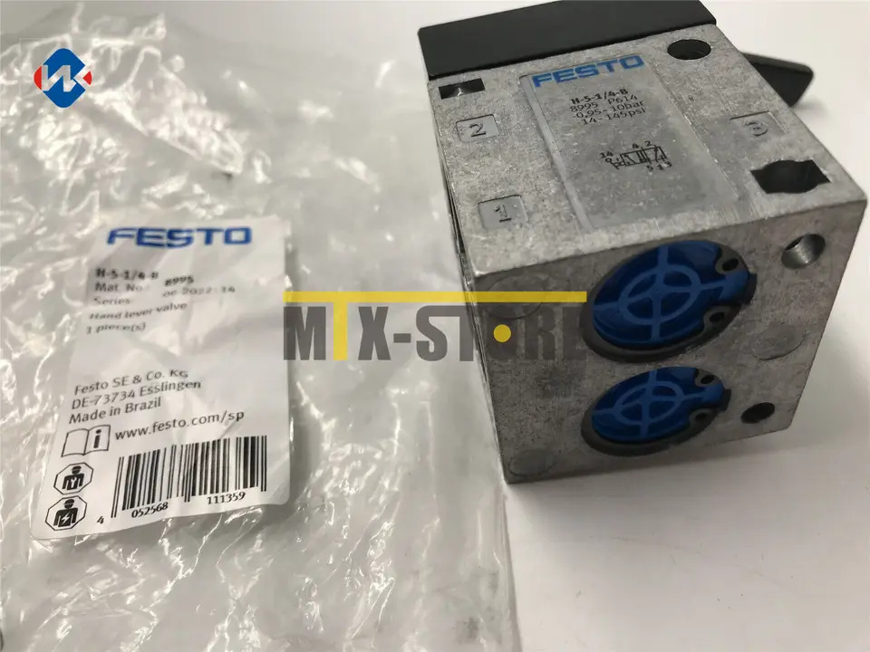 공압 핸드 레버 밸브 Festo H-5-1 4-B 8995 신