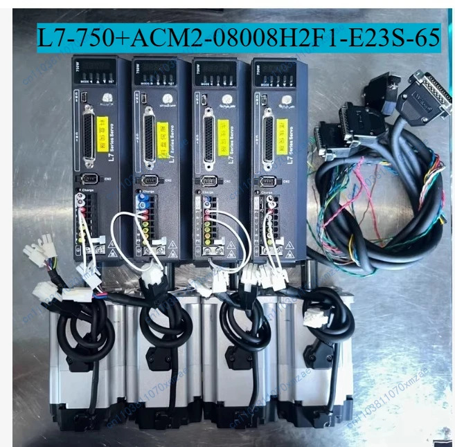 tuya호환-펄스 에르보 모터 세트 750W 드라이버 L7-750 매칭 ACM2-08008H2F1-E23S-65 전압 110-220V-Alexa 구글 어시스턴트