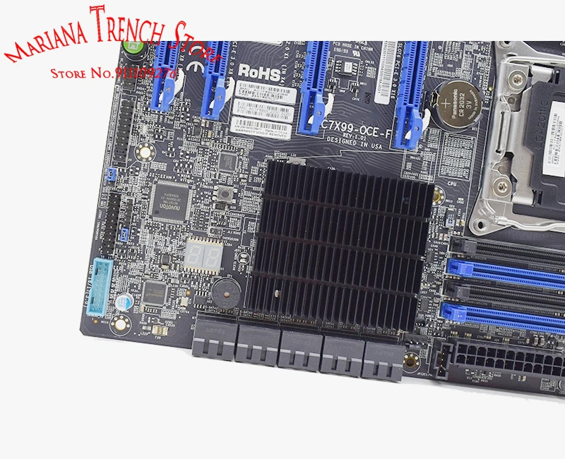 Supermicro 데스크탑 마더보드C7X99-OCE-F LGA2011 코어 i7 E5-1600 2600 V3 V4 프로세서 DDR4 PCI-E3.0