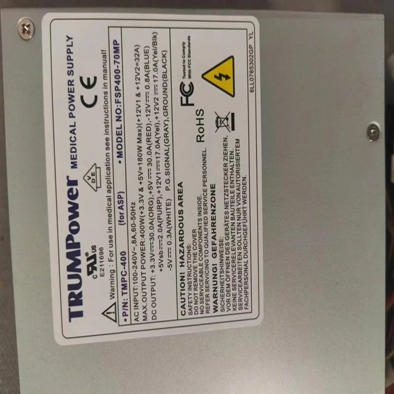 TRUMPower 400W 전원공급장치 TMPC-400 FSP400-70MP새 원본 PSU