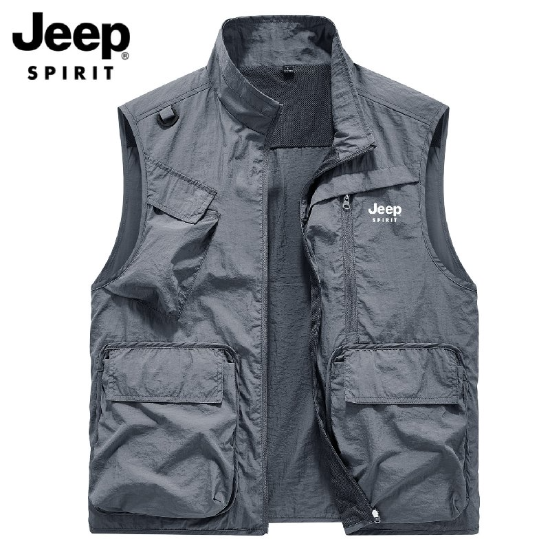 JEEP 낚시 조끼 바다 루어 갯바위 민물 낚시복 - 상품 이미지