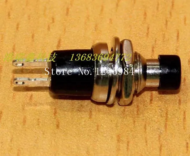 SAM7 전스위치 정상 개방 라운드 블랙 스위치 리셋 잠금 없음 PB11 C02 B--100PCS LOT