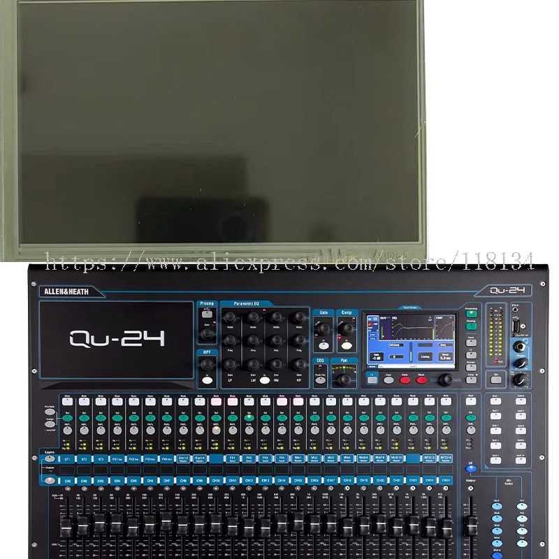 Allen Heath QU-32 QU-16 QU-24 디지털 믹싱 콘솔LCD 화면 디스플레이 디지타이저 터치 패드 포함
