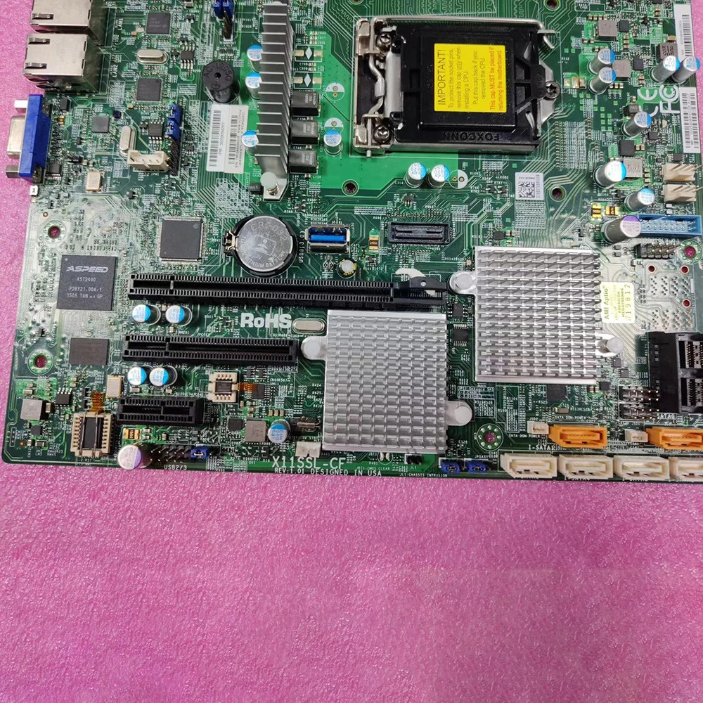 Supermicro 서버 마더보드 11SSL-CFv6/v5 대/대 코어 i3 시리즈 LGA1151 E3-1200 DDR4X