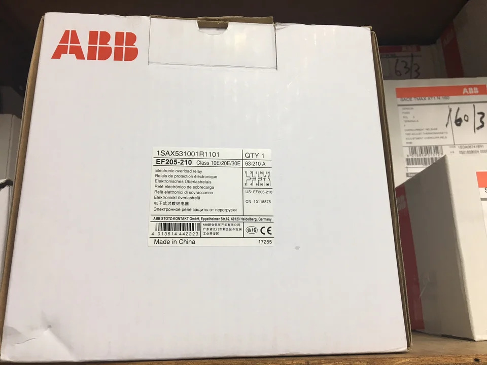 오리지널 ABB 전과부하 릴레이 EF205-210 납품 10140876 신
