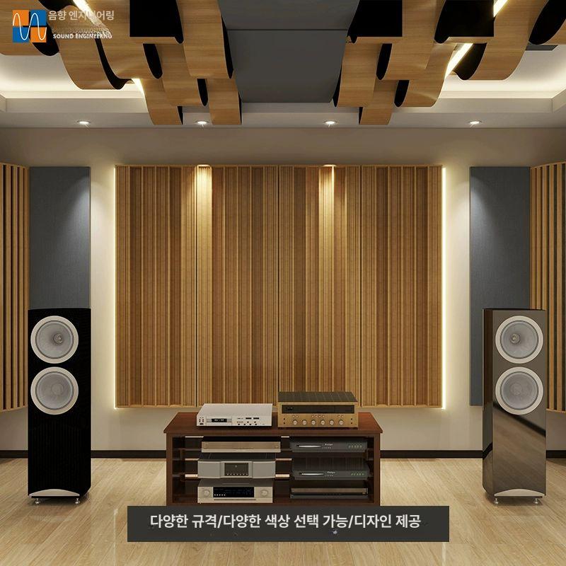 목재 음향판 녹음실 룸어쿠스틱 룸튜닝 음향디퓨저 사운드디퓨저 - 상세 이미지 4