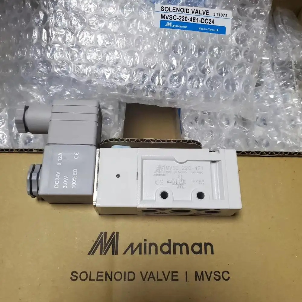 Mindman 공압 솔레노이드 밸브 MVSC DC24V 0.12A 3.0W