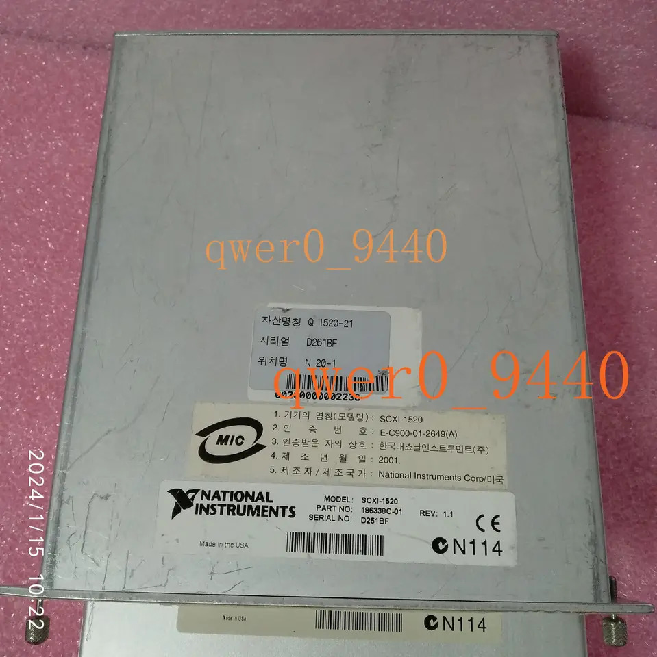 리퍼 SCXI-1520 수집기 카드