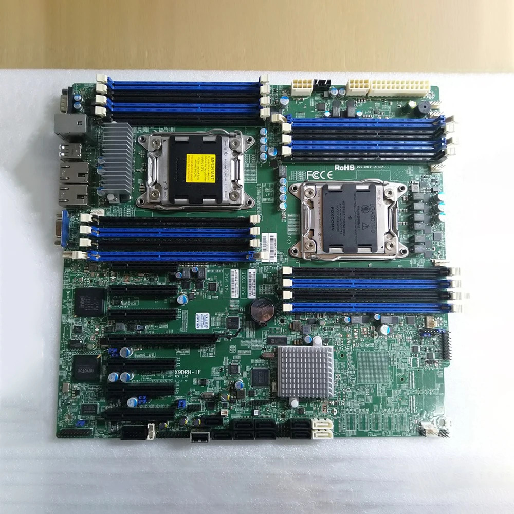 Supermicro X9DRH-iF 서버 마더보드 Xeon E5-2600 V1/V2 군 LGA2011 ECC DDR3용