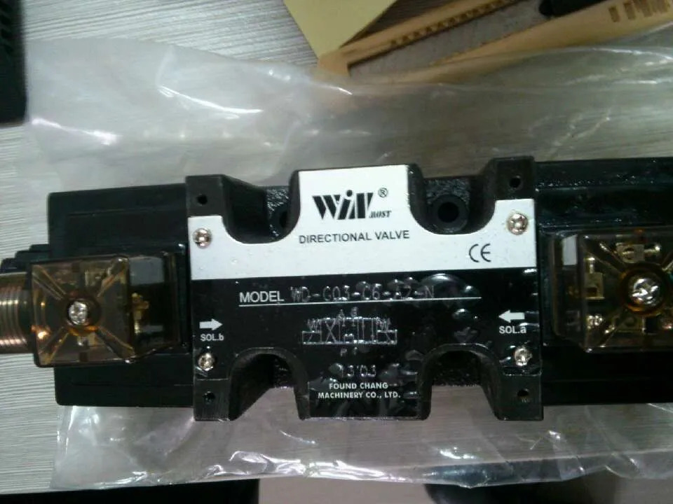 Win 유압 솔레노이드 밸브 방향 모델 WD-G03-C6-A2-N Chana Machinery CO LTD