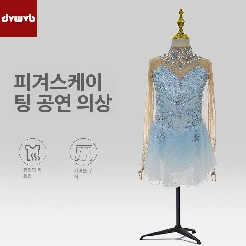 피겨스케이팅 드레스 여성 경기복 무용 공연의상 선수용 고급 원피스 이미지 6