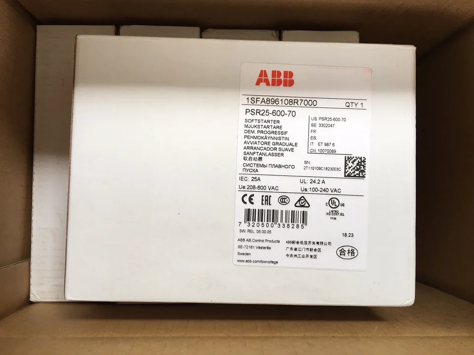 오리지널 ABB 컴팩트 소프트 스타터 PSR9-600-70 10070086