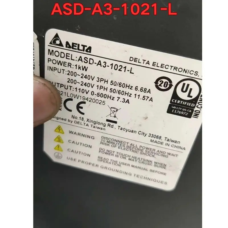리퍼 ASD-A3-1021-L 서보 드라이브작동 상태