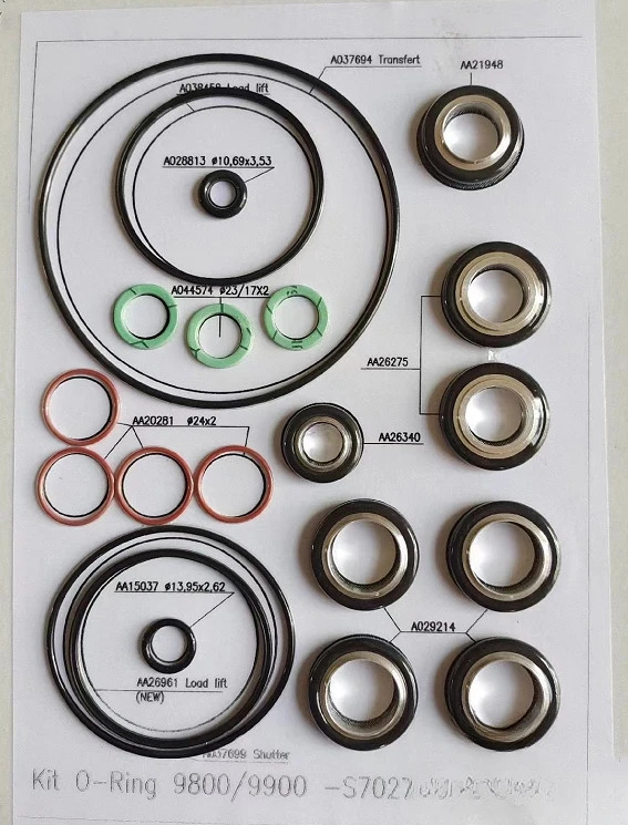 써모 피셔 키트 O-RING 9800 도장 조립 세트 ARL 형광 분광계 액세서리 S702774