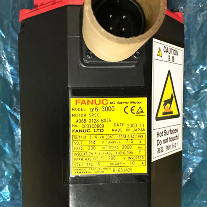 CNC 기계 부품 Fanuc A06B-0128-B075 서보모터
