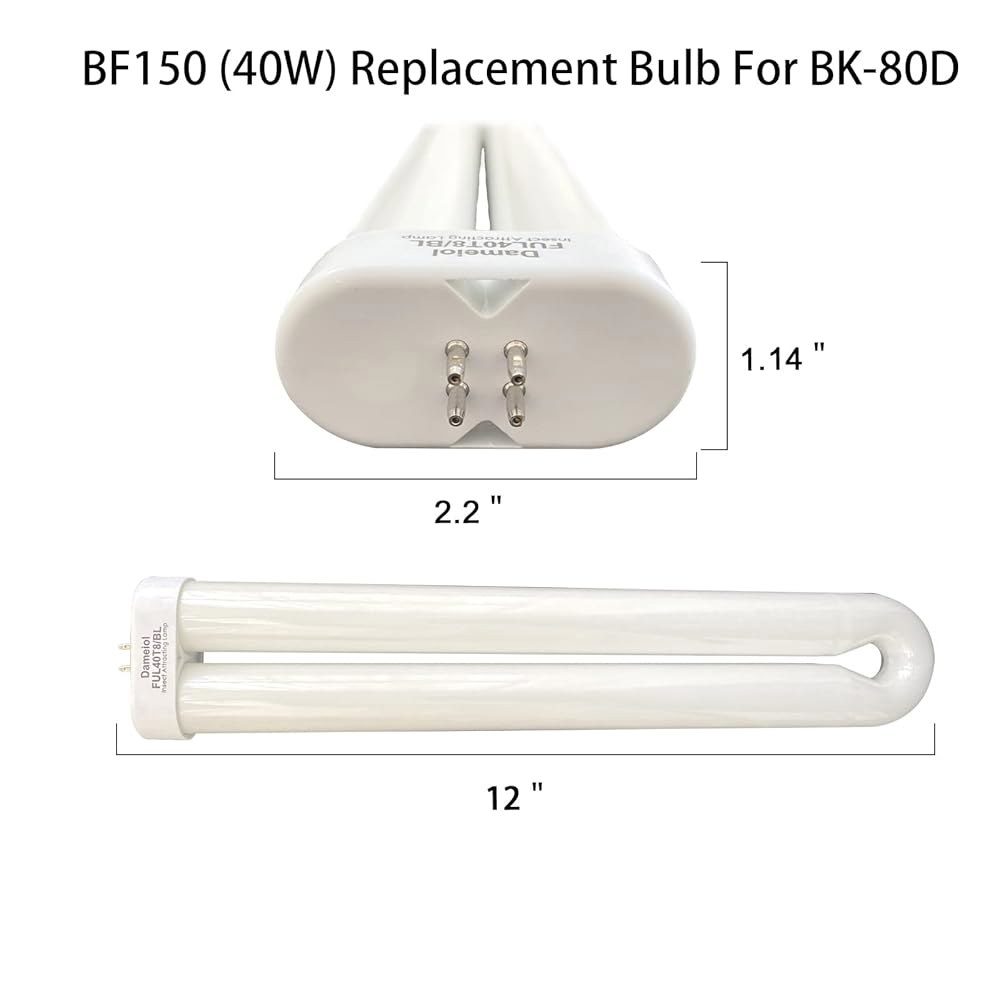 12인치 40W BF150 교체 전구 호환 플로우트론 BK-40, BK-80D 80W, MC9000, 스팅어 b4040, FUL40T8 /BL 12 inch-40 Watt - 상세 이미지 2