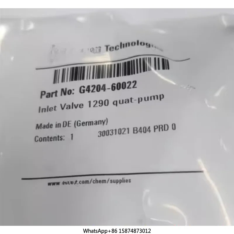 Agilent G4204-60022 입구 밸브 1290 QUAT-PUMP 출구 패시브 신