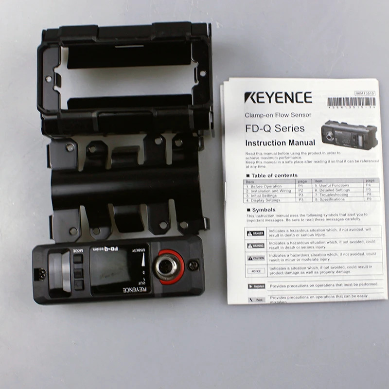 KEYENCE 클램프 온 유량센서 FD-Q32C 오리지널 FD-Q10C FD-Q20C FD-Q50C 4 자리 듀얼 컬럼 디스플레이