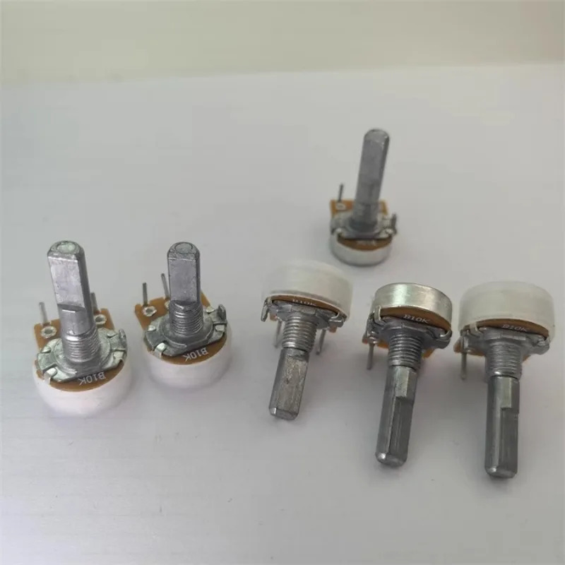 10Pcs 전력 증폭기 전위차계 148 내부 곡선 발 단일 B10K 단계 41C 15MM-30MMF