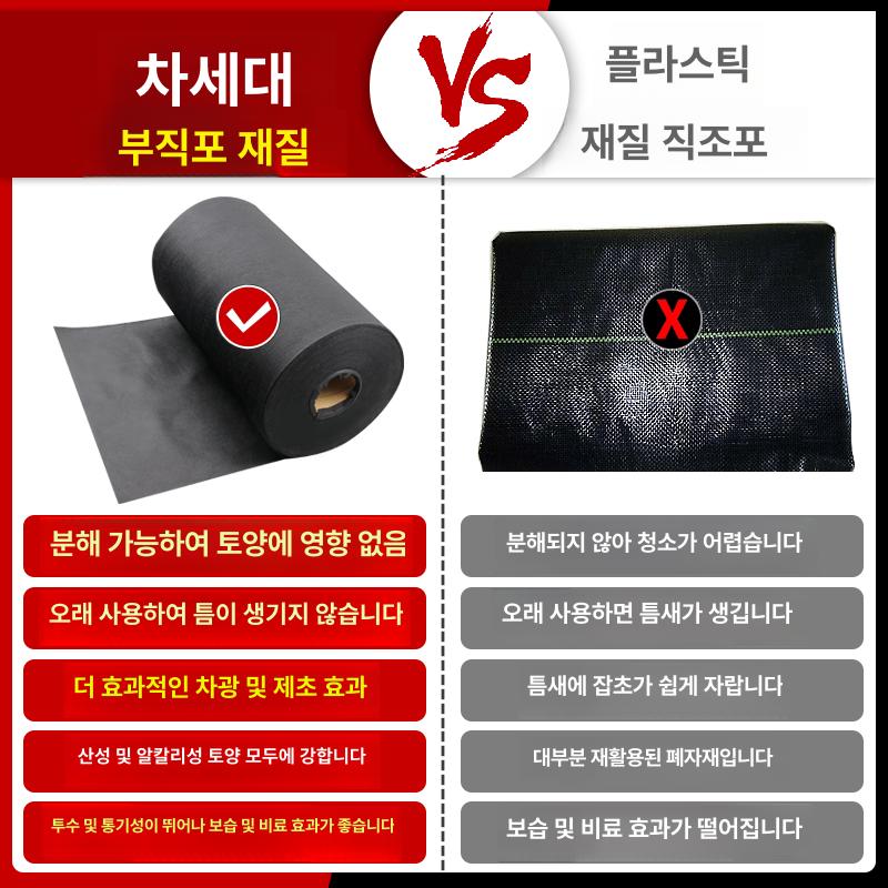 잔디 제초매트 농업용부직포 농사용 야외 멀치 잡초방지매트 방초매트 농장 - 상세 이미지 3