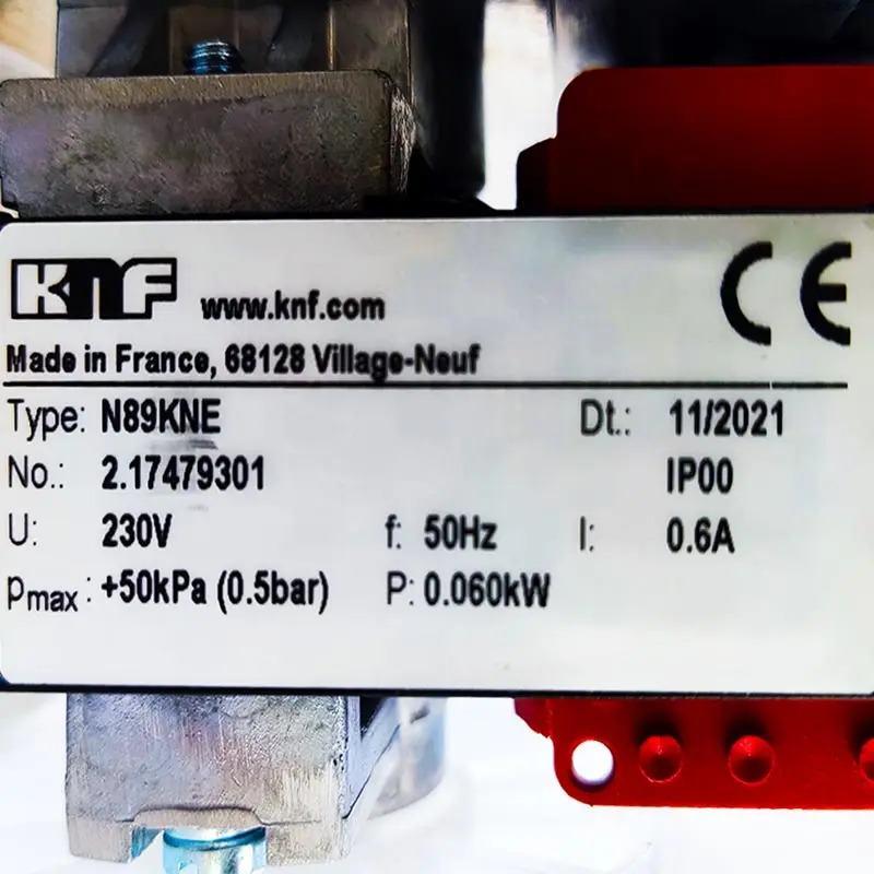 N89KTE/N89KNE 샘플링 펌프 KNF 진공 부식 방지 c배기 모니터링 액세서리