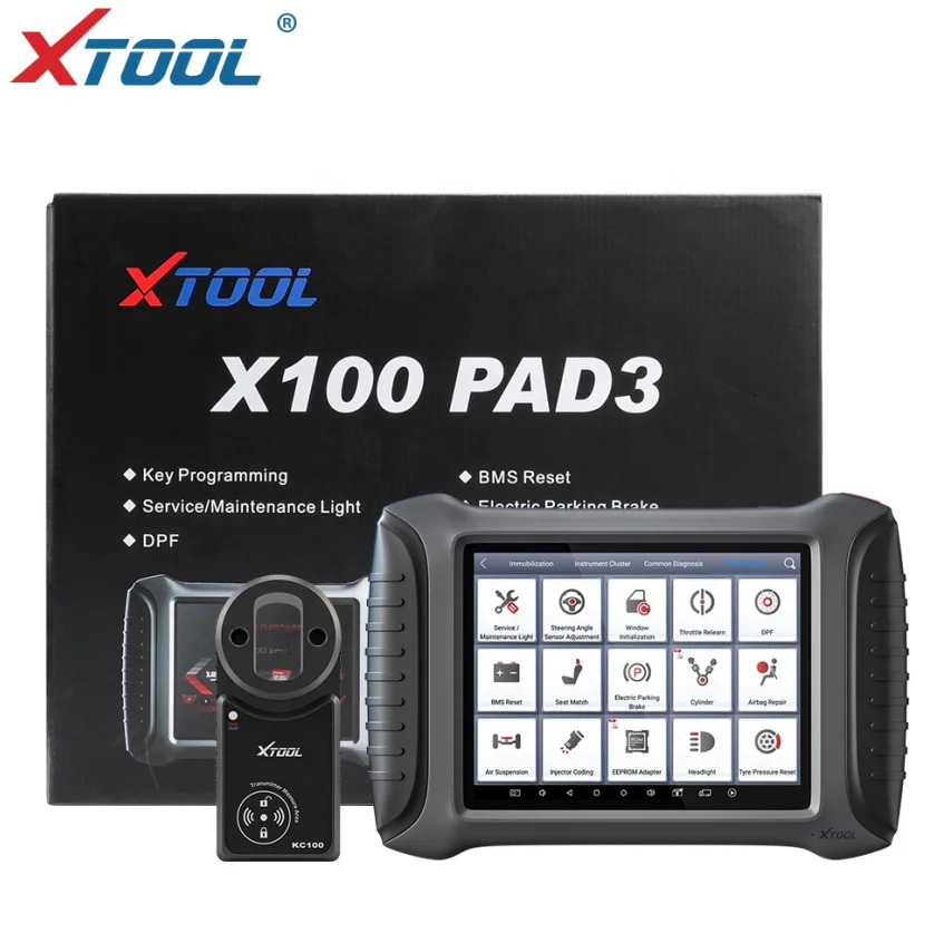 XTOOL X100 PAD3 자동 키 프로그래머 KC100 KS-1 엘리트 진단 프로그래밍 도구